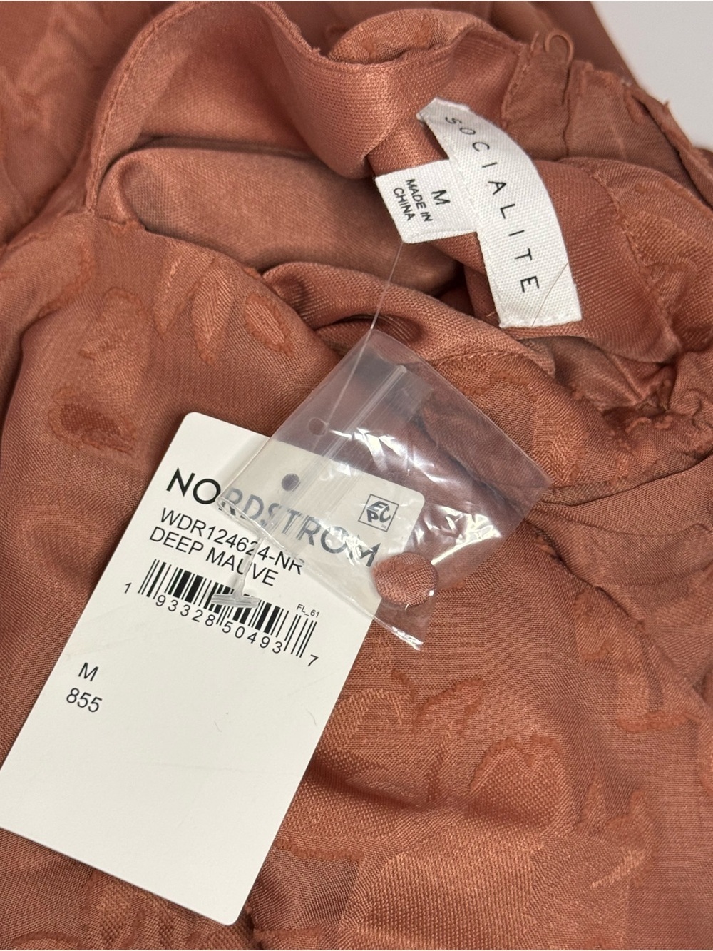 Socialite Rust Floral Jacquard